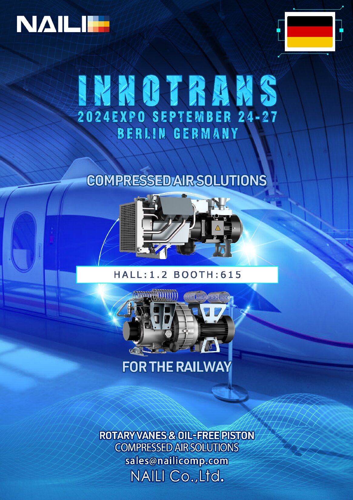 NAILI will be in INNOTRANS 2024 in Berlin,Germany